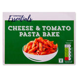 Cheese and tomato pasta bake with penne and mozzarella, UK version