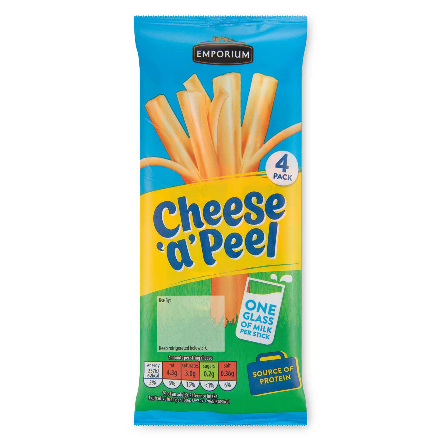 Cheese 'a' Peel cheese snack 4 pack, imported from the UK
