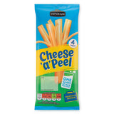 Cheese 'a' Peel cheese snack 4 pack, imported from the UK