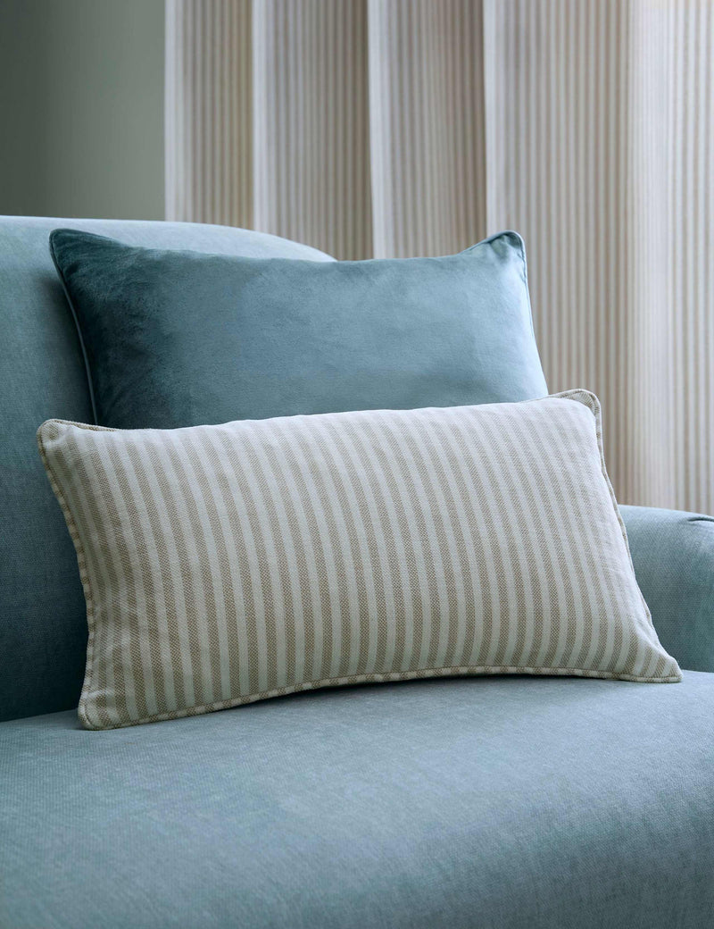 Laura Ashley chenille striped cushion, imported from the UK