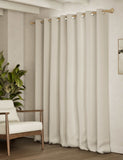 Chenille geometric eyelet curtains - British product