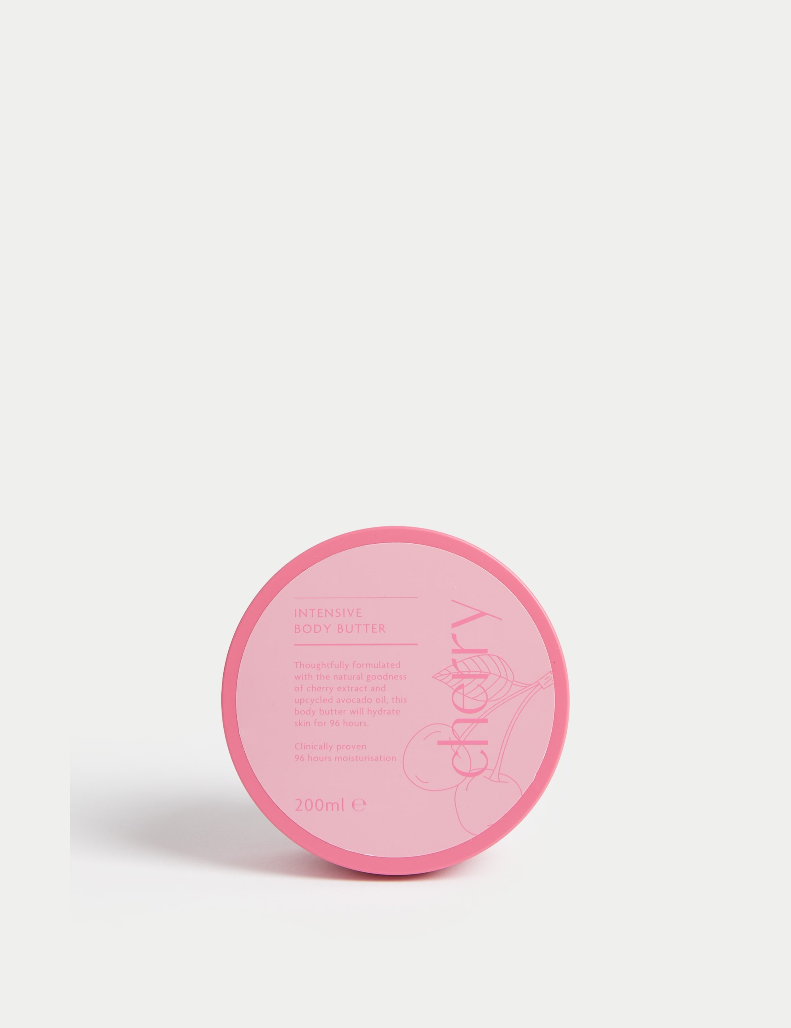 Burst Bodycare cherry body butter 200ml - British product