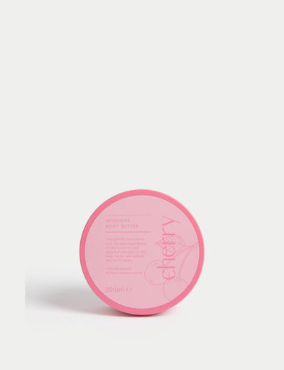 M&S Burst Bodycare Cherry Body Butter Body Moisturiser 200ml- Buy online at McGrocer