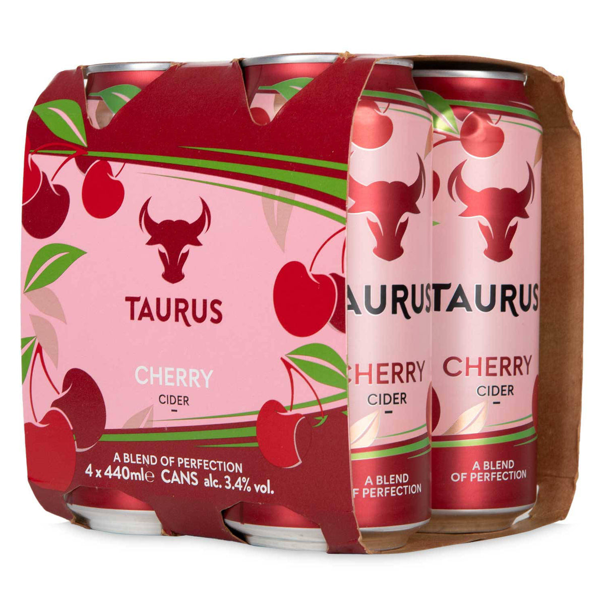 Cherry cider 4 pack multipack drink (British brand)