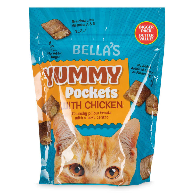 Bella's Chicken Yummy Pockets Cat Food