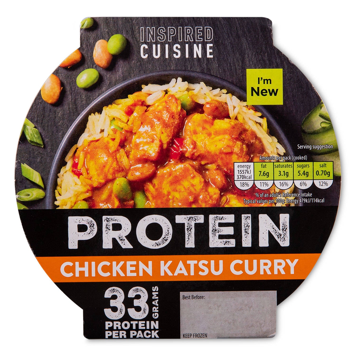 Chicken Katsu Curry protein pot frozen meal, UK version