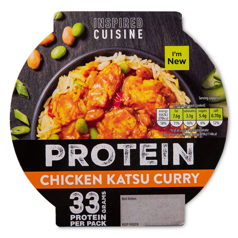Chicken Katsu Curry protein pot frozen meal, UK version