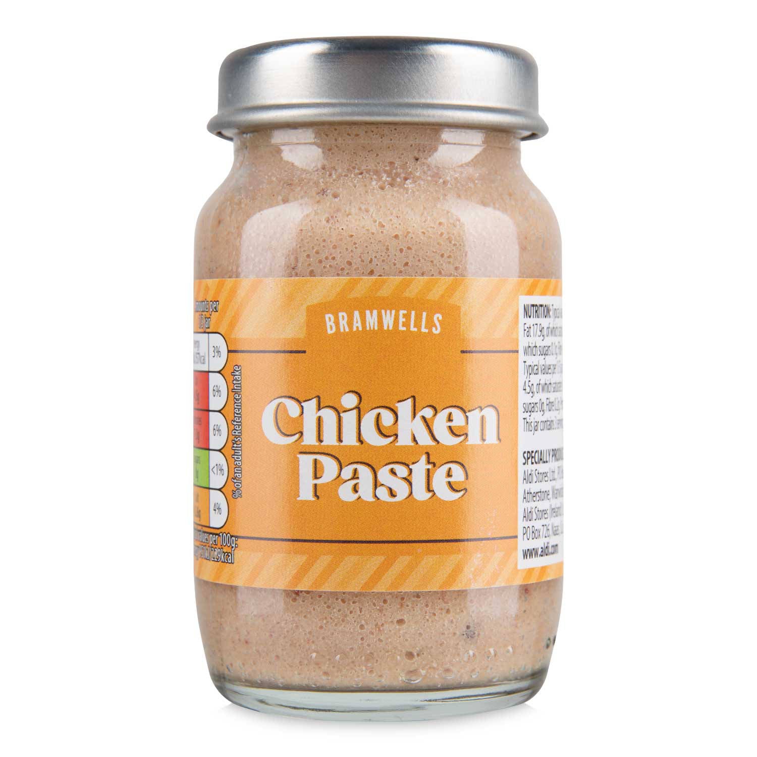 Chicken paste savoury spread jar, imported from the UK