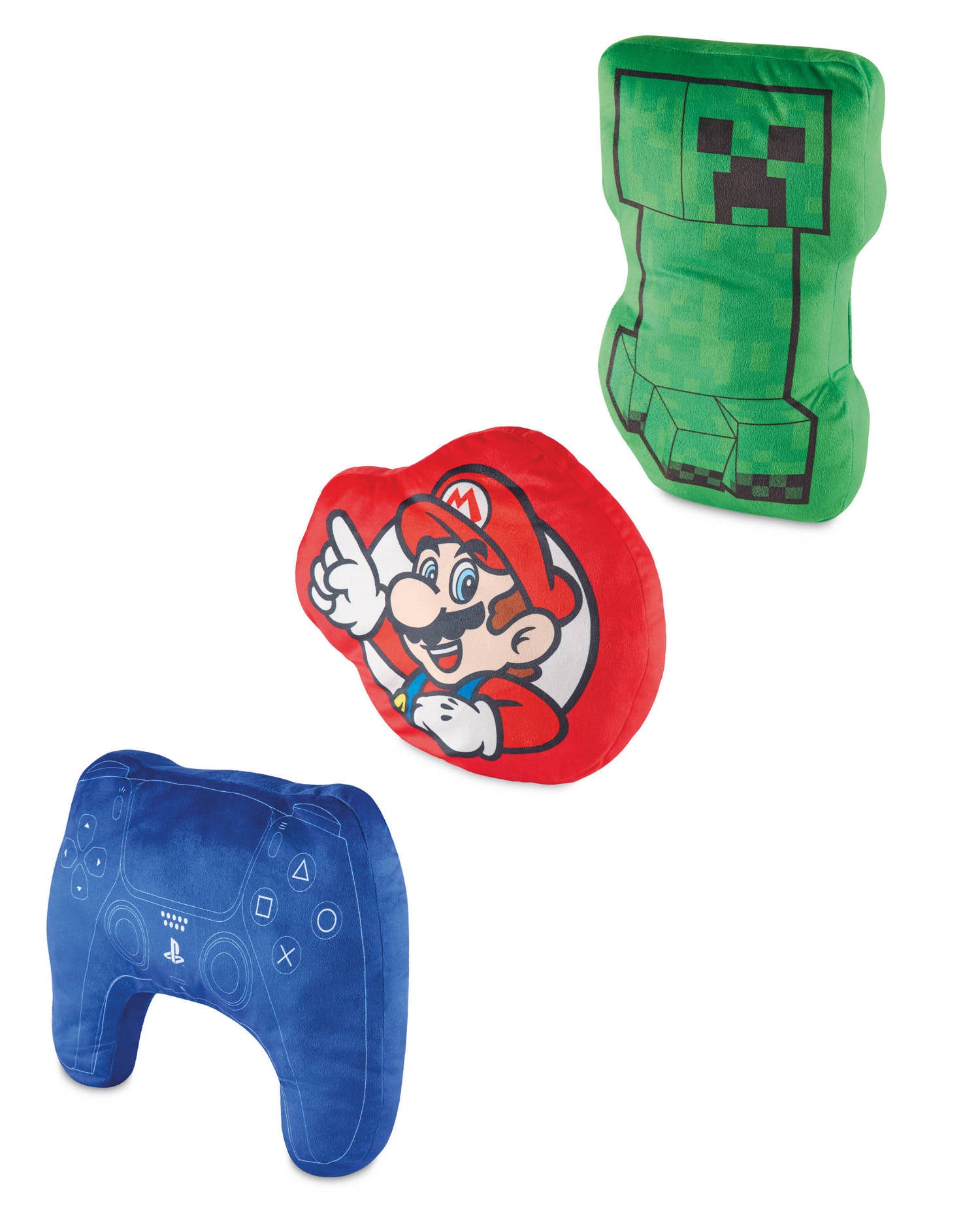 Children's character cushion with gaming designs 40x36cm (British brand)