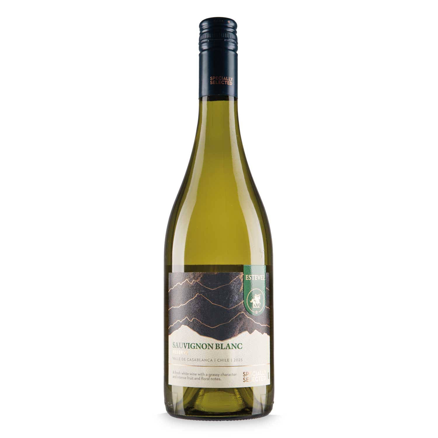 Chilean Sauvignon Blanc Reserva white wine, imported from the UK