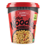 Chilli flavour soba noodles pot, imported from the UK