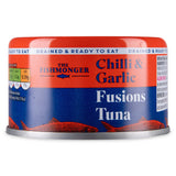 Canned chilli and garlic skipjack tuna - British product