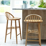 ercol Shalstone bar stool in oak, imported from the UK