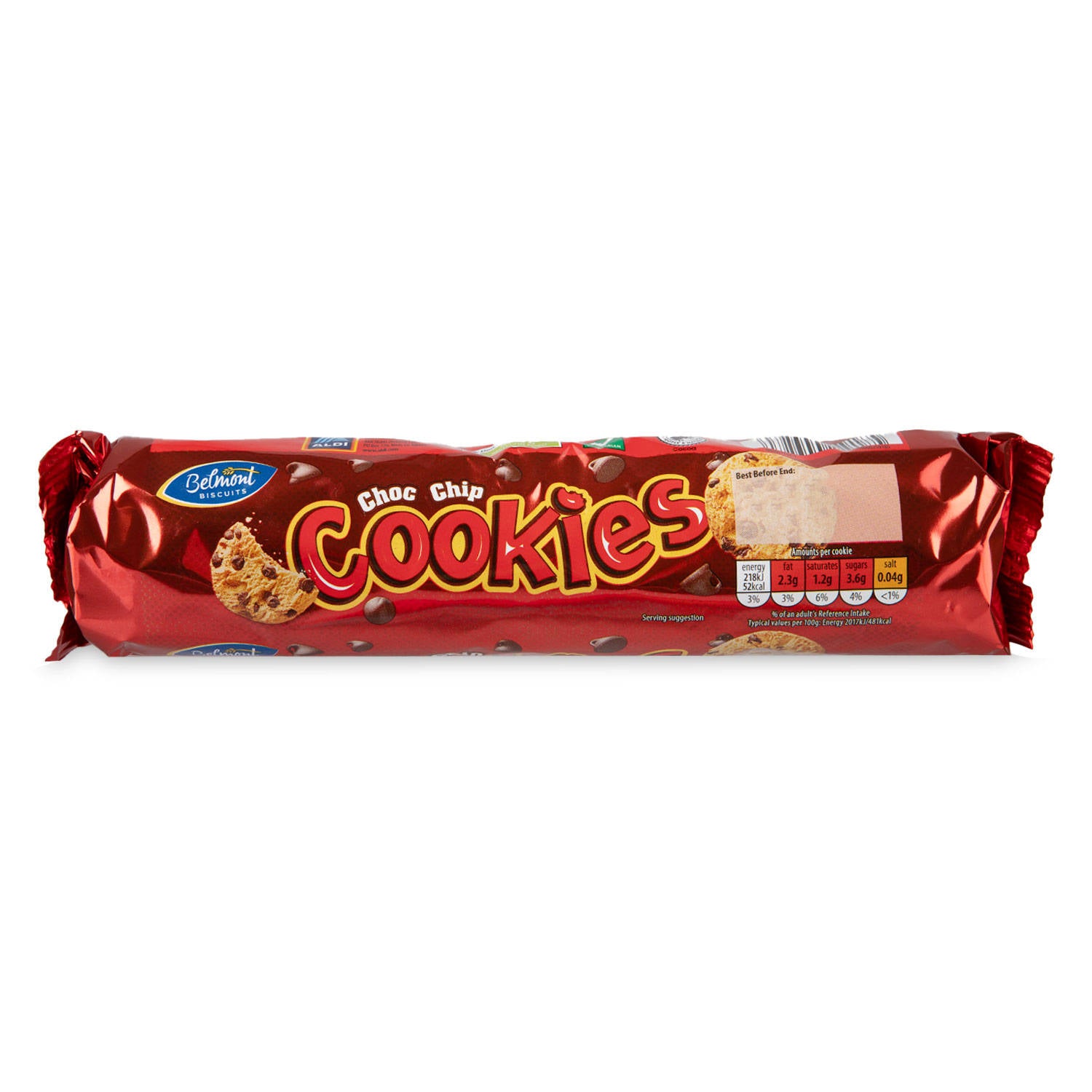 Choc chip cookies from a British store, UK version