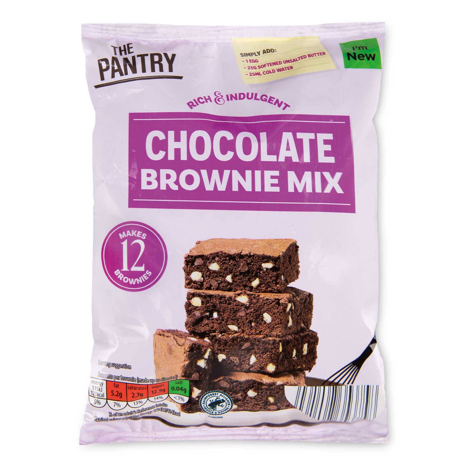 Chocolate brownie baking mix, imported from the UK
