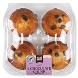 Chocolate chunk muffins with chocolate chunks, UK version