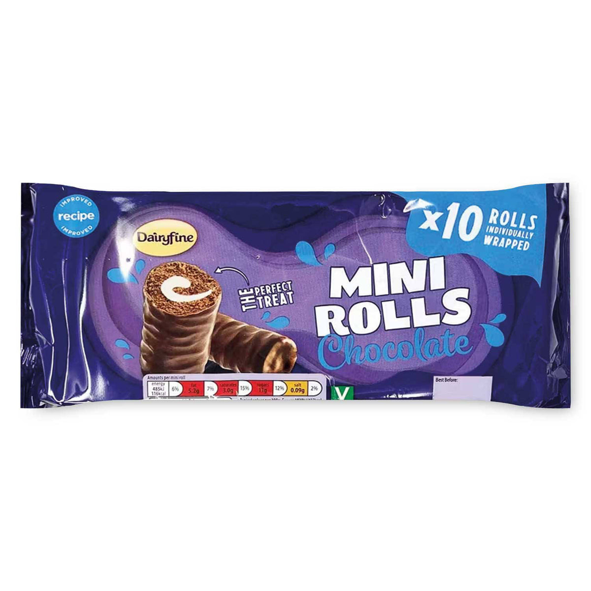 Chocolate Mini Rolls gluten-free snack - British product