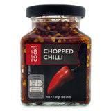 Chopped chili for cooking from a UK grocery range - British product