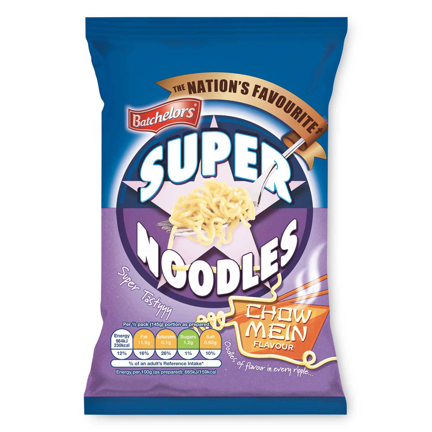 Batchelors Chow Mein noodles, imported from the UK