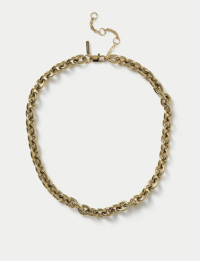 M&S Autograph Chunky Chain Necklace Stainless Steel 420mm- Buy online at McGrocer