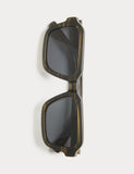 Autograph chunky square polarised sunglasses, UK version