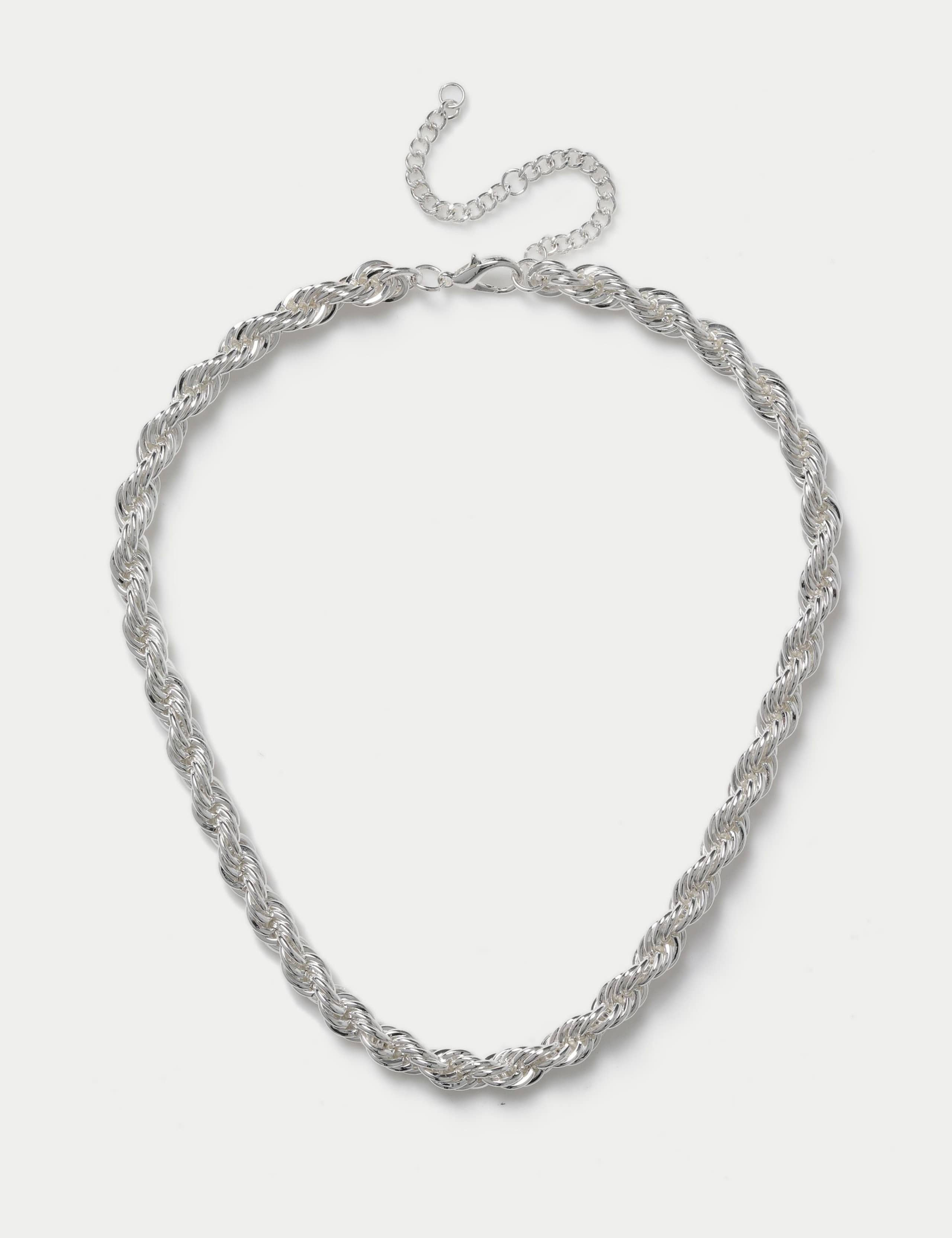 Chunky twist rope necklace 425mm - British product