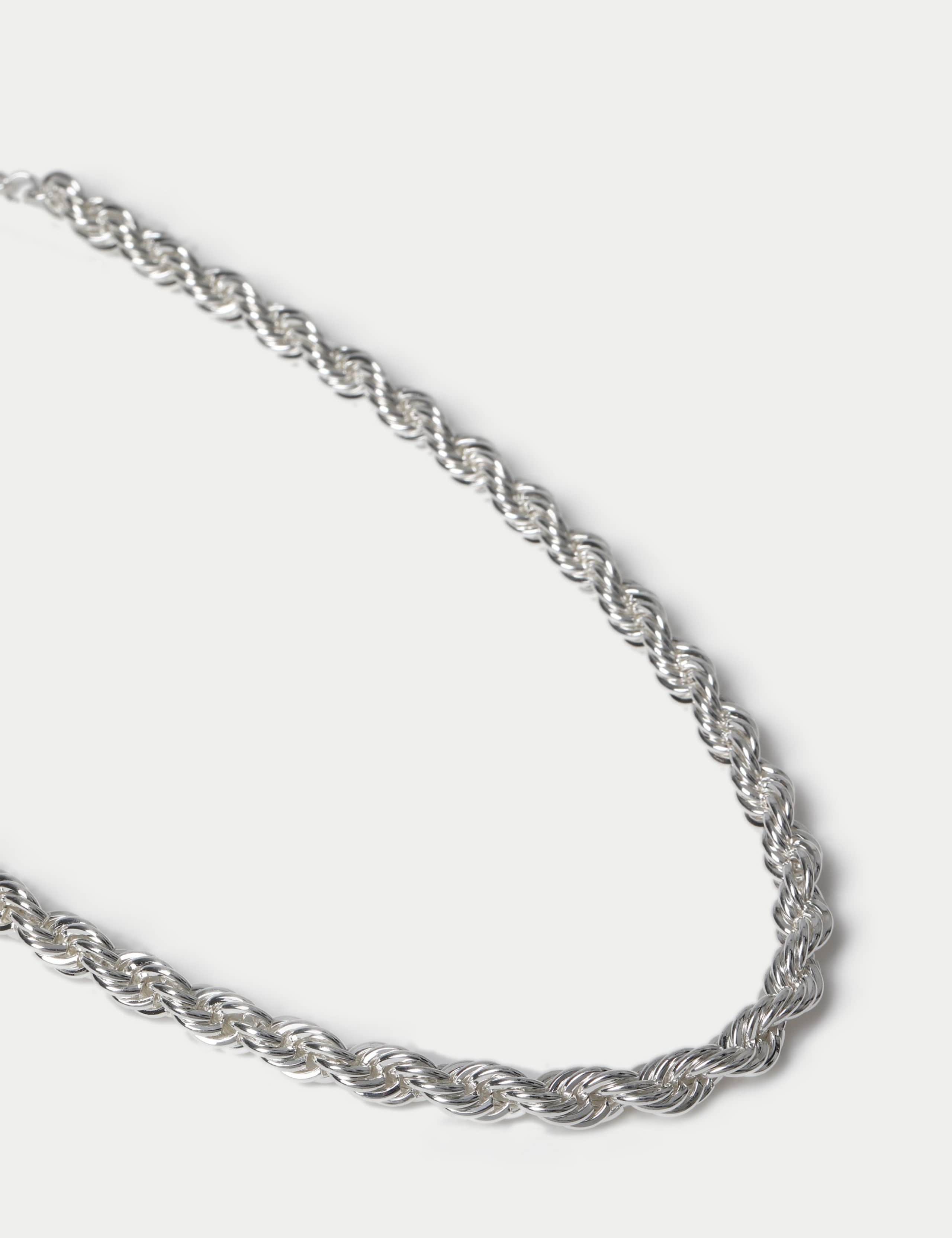 Chunky twist rope necklace 425mm - British product