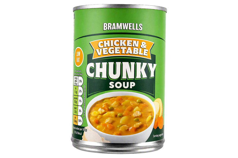 Bramwells Chunky Chicken Soup can - British product