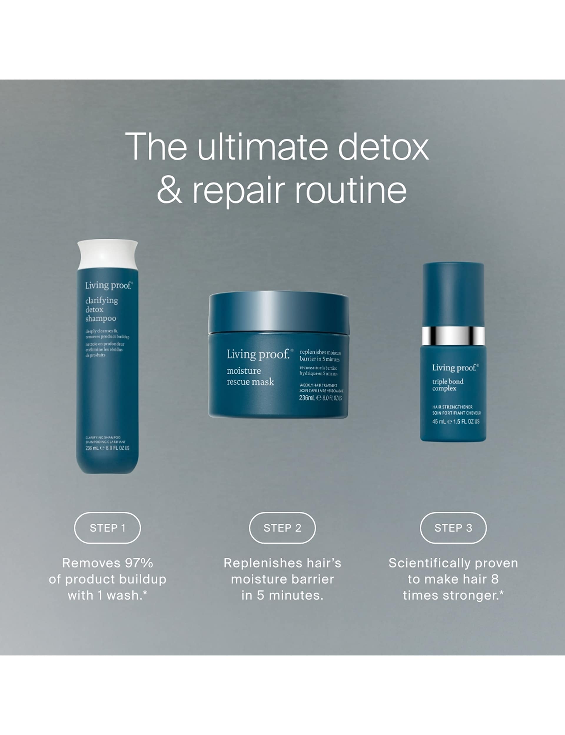 Living Proof clarifying detox shampoo 236ml, UK version