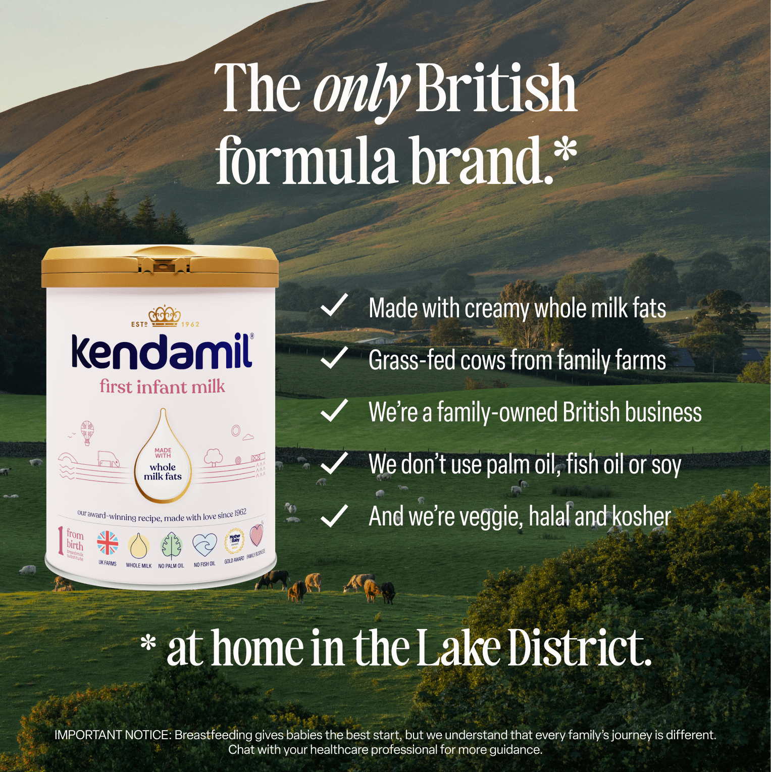 Kendamil first infant milk powder formula - British product