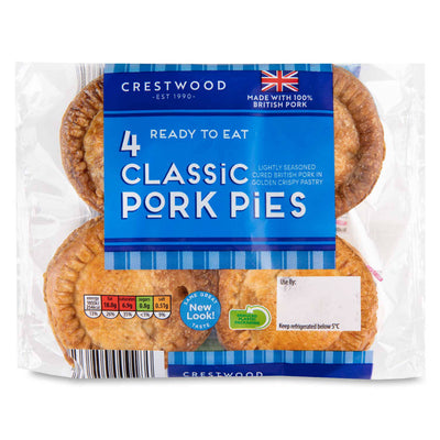 aldi Classic Pork Pies 4 Pack- Buy online at McGrocer