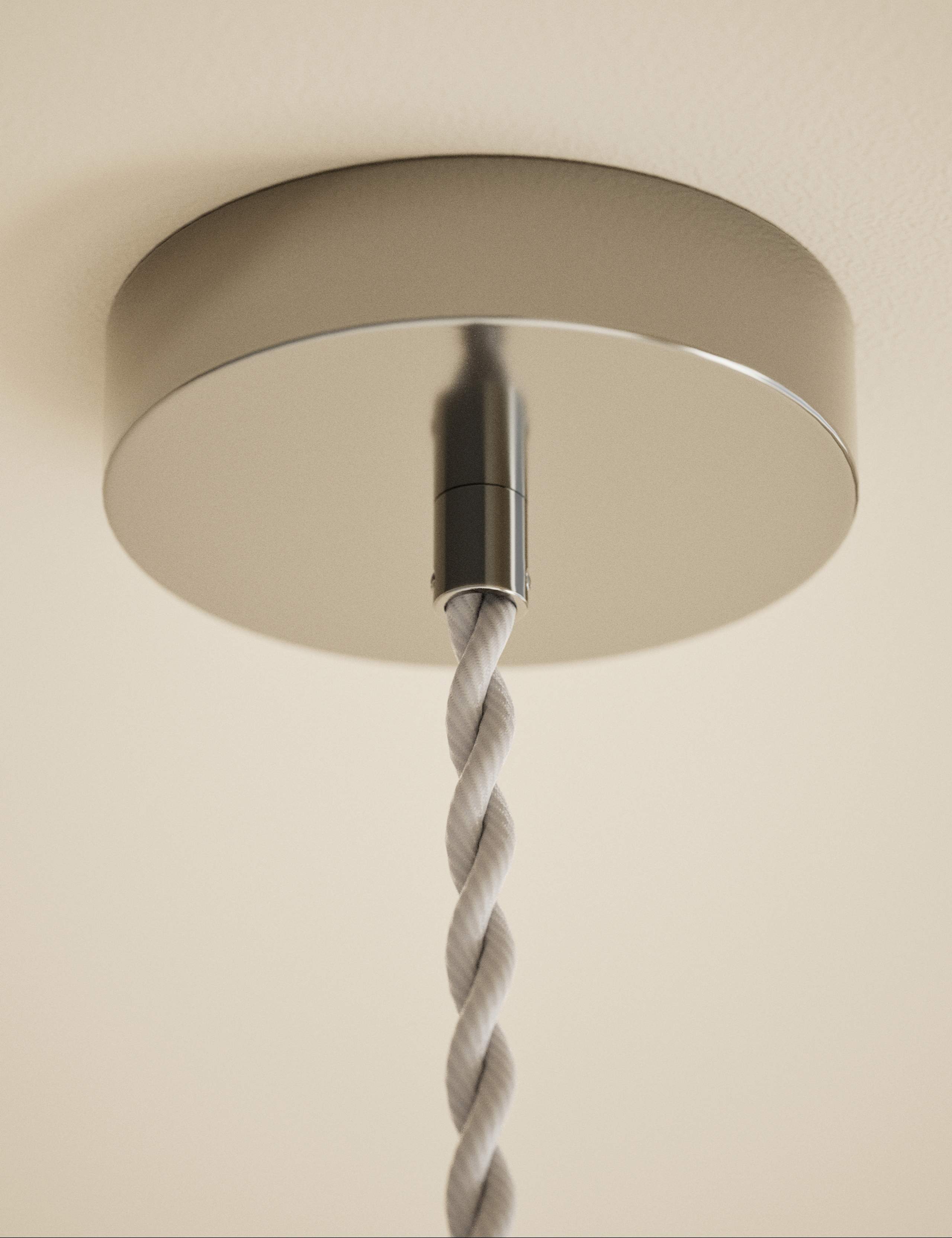 Claudia pendant light clear glass shade, imported from the UK