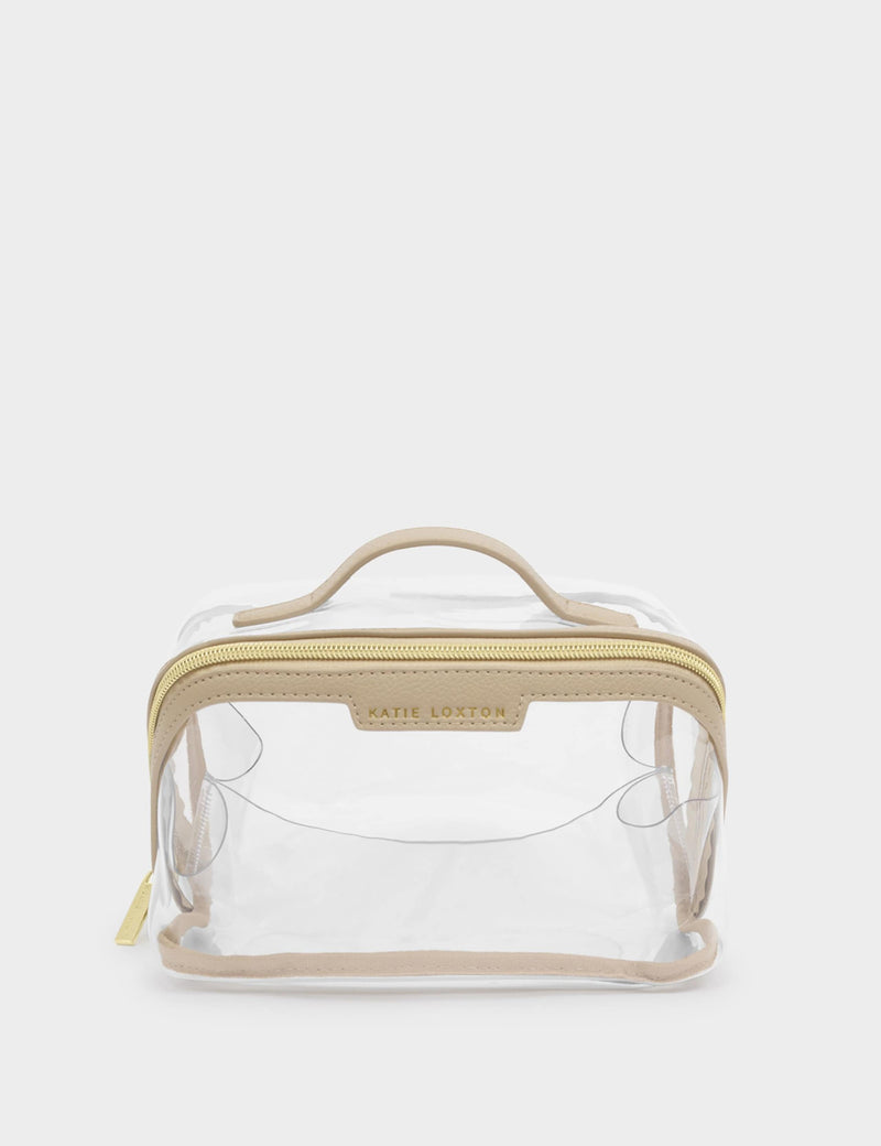 Katie Loxton clear fold-out wash bag, UK version