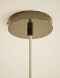 Clear glass bell shape pendant light 26 cm wide (British brand)