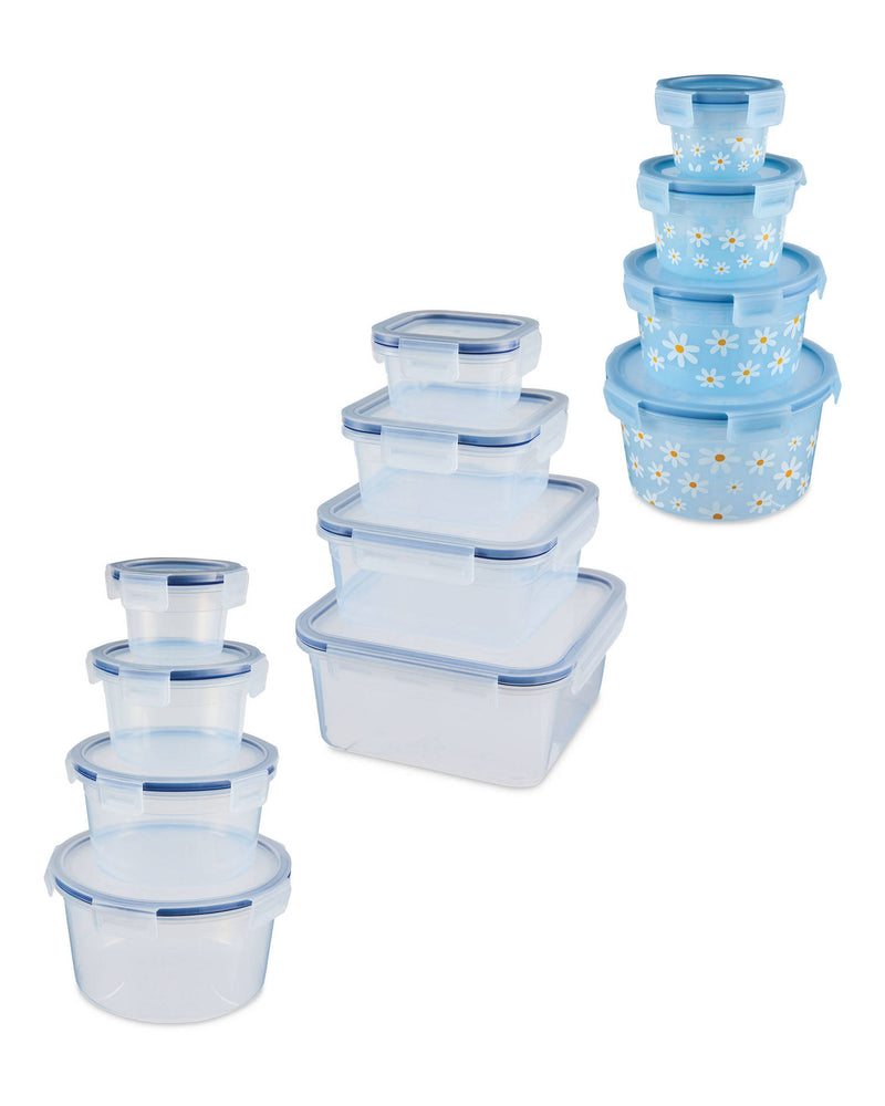 Clip & Close 4-piece food storage container set (British brand)