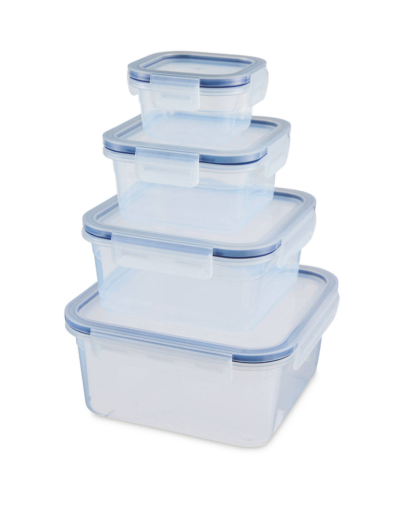 Clip & Close 4-Piece Round Food Storage Container Set