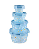 Clip & Close 4-Piece Round Food Storage Container Set