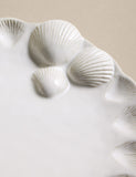 Coastal Bohemia stoneware side plate with shell detail, UK version