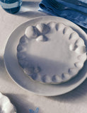 Coastal Bohemia stoneware side plate with shell detail, UK version