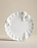 Coastal Bohemia stoneware side plate with shell detail, UK version