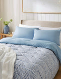 Night Lark coverless duvet and pillowcase set, imported from the UK