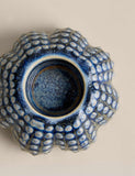Coastal shell tealight holder ceramic 10cm wide, UK version