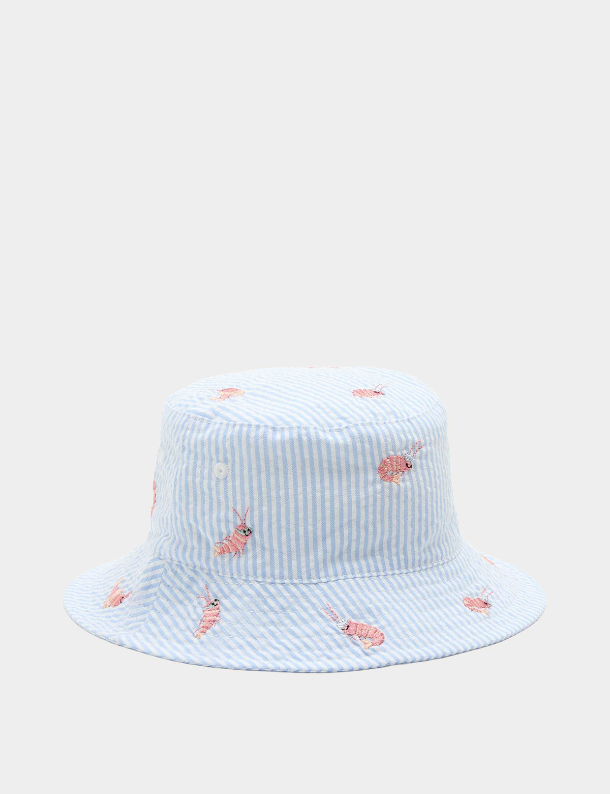 Coastal Shrimp bucket hat with shrimp pattern 0-36 months, UK version
