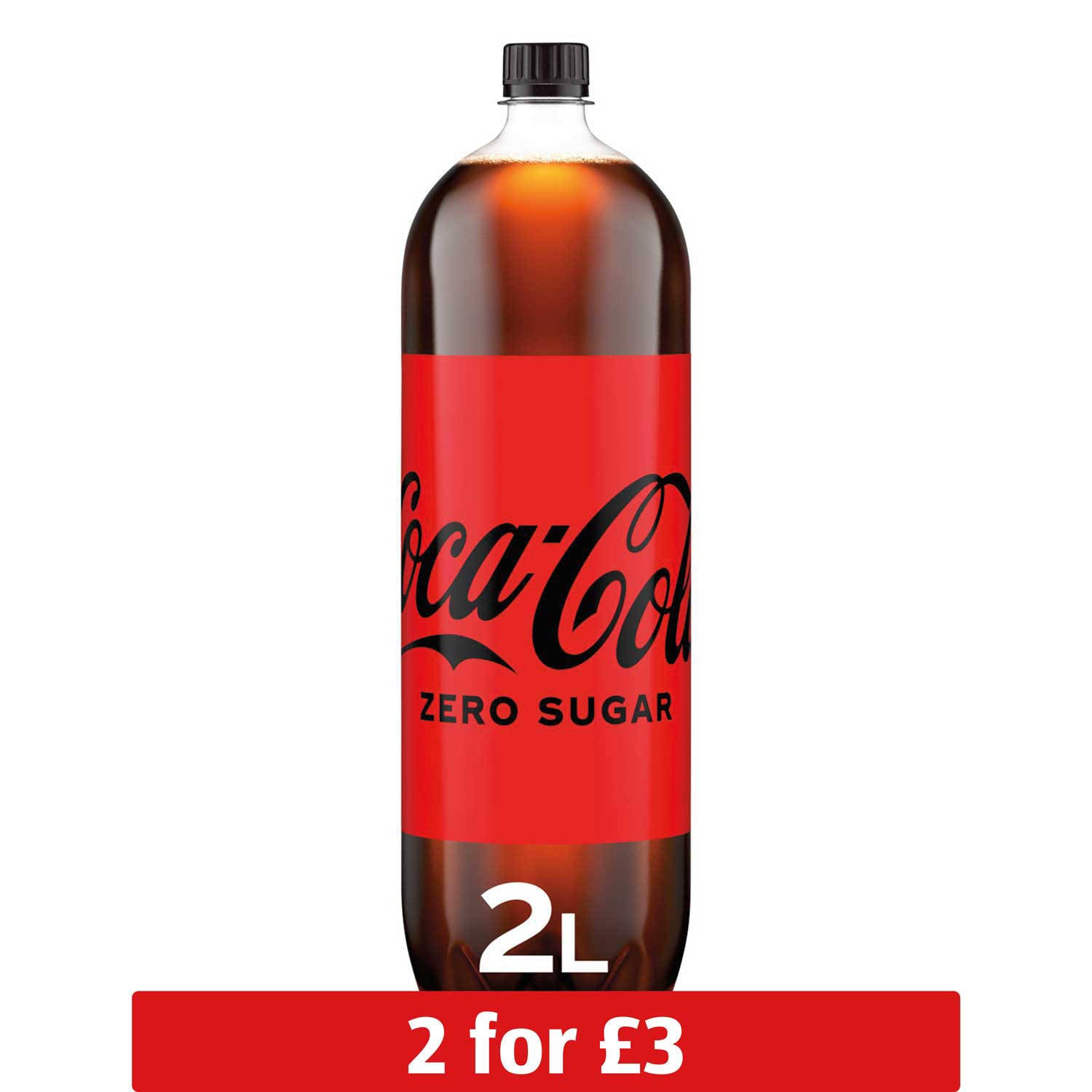 Coca-Cola Zero Sugar soft drink 2L, UK version