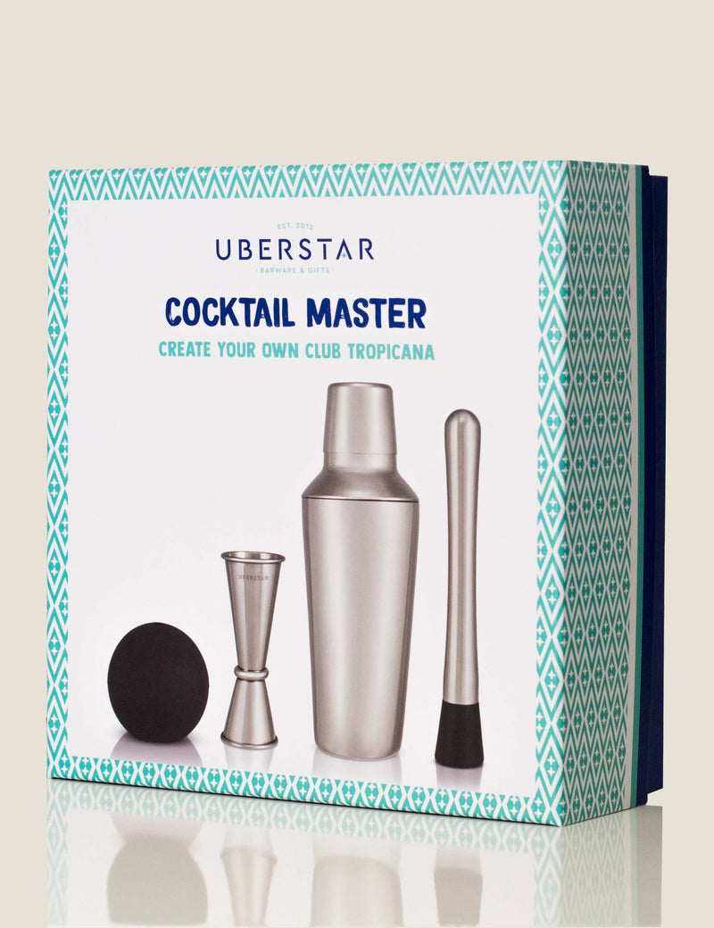 Uberstar Cocktail Master Gift Set barware kit - British product