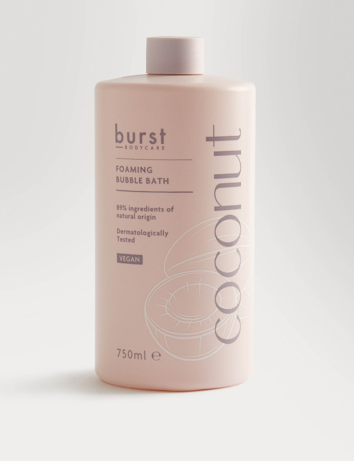 Burst Bodycare coconut bubble bath 750ml - British product