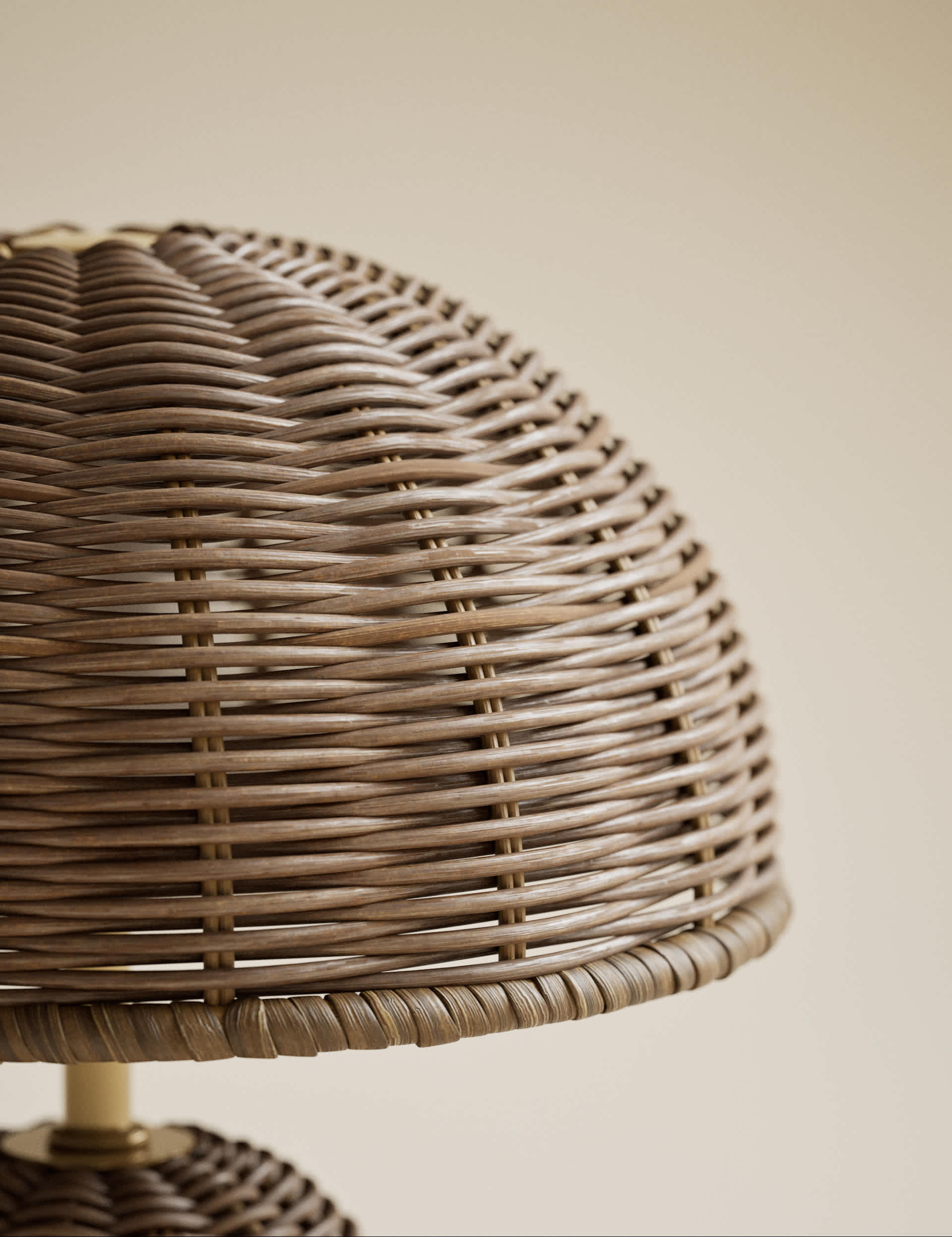 Colby rechargeable rattan table lamp cordless - British product
