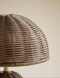 Colby rechargeable rattan table lamp cordless - British product