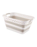 Collapsible laundry basket 45 litre capacity (British brand)