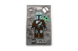LEGO Mandalorian and Grogu metal card (British brand)